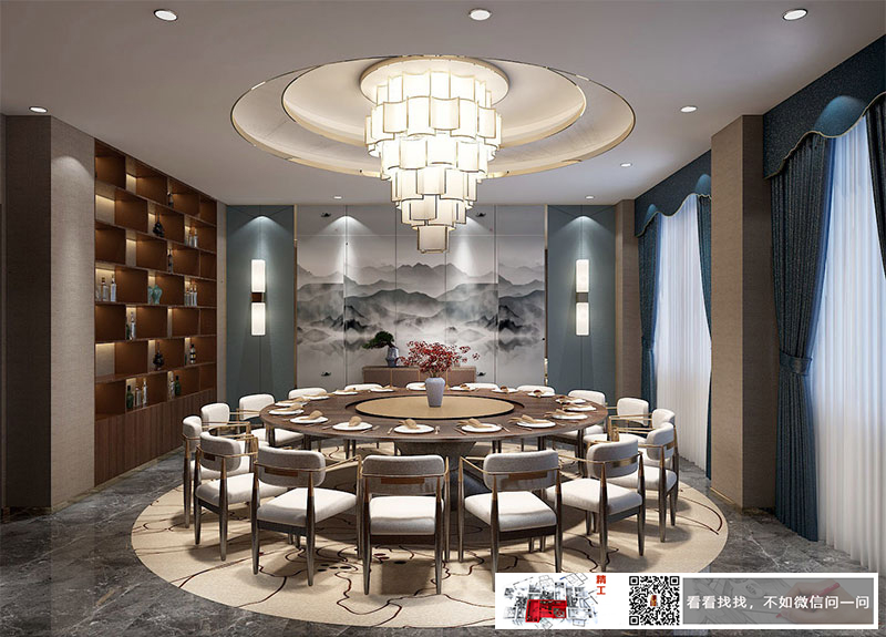 員工食堂餐廳裝修設計效果7