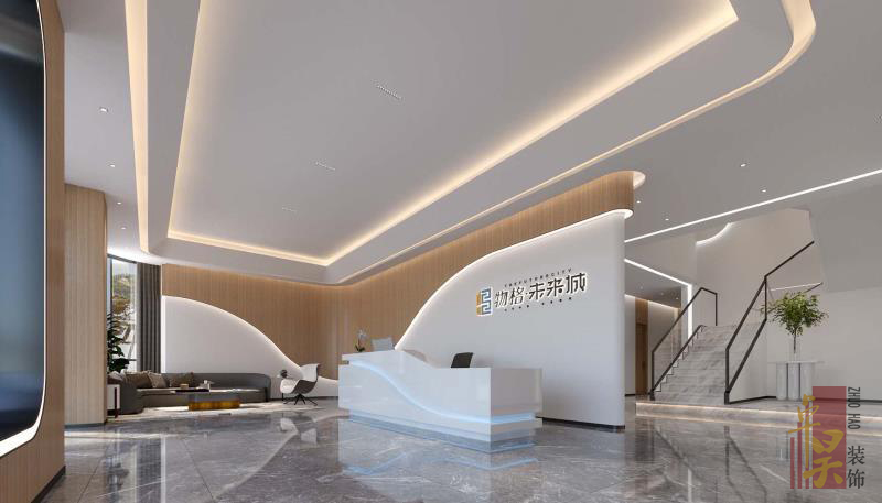 長沙辦公空間裝修公司物格未來城｜寫字樓物業公司辦公空間裝修案例效果圖