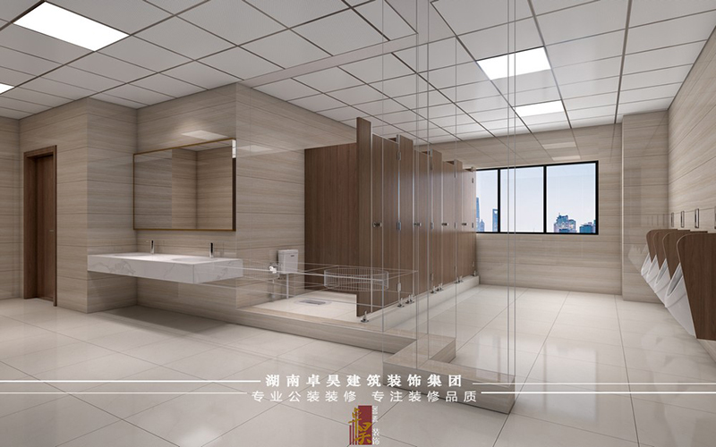 岳陽港口型企業辦公空間裝修8