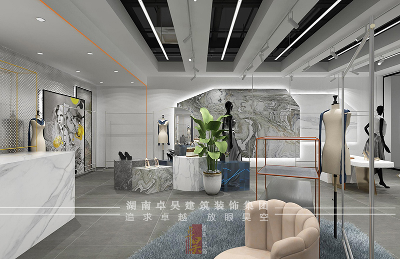 女裝專賣店裝修設(shè)計(jì)效果2